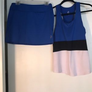Tennis skirt and top
